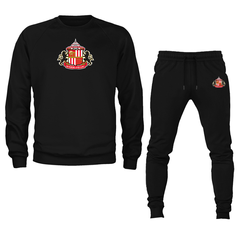 Men's  Sunderland AFC Soccer Crewneck Sweatshirt Joggers Suit